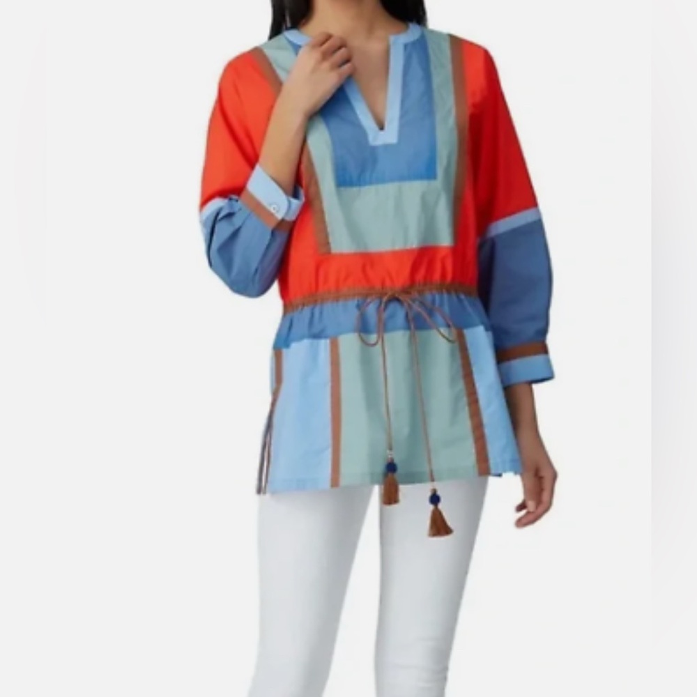 NEW WITH TAG, TORY BURCH TUNIC
SIZE 2.
100% cotton
MSRP $348